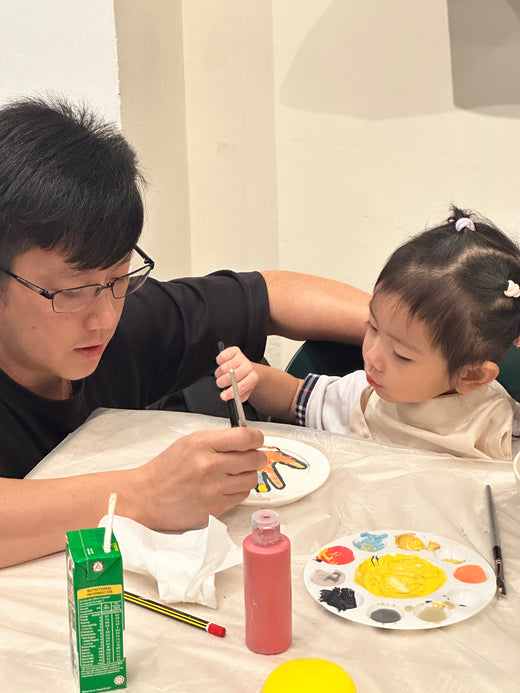 Kids pottery painting at Clay Clay